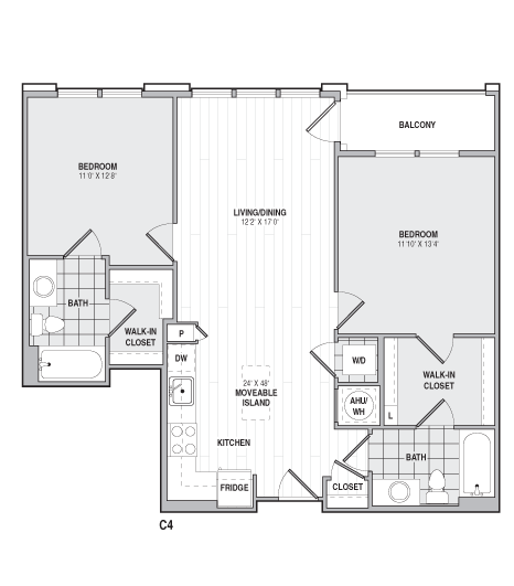 Floor Plan Image of Apartment Apt 226